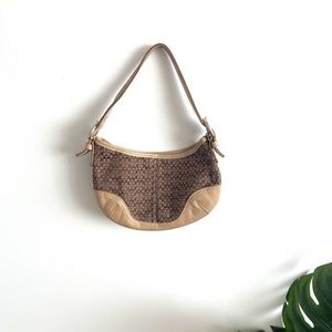 Y2K cream coach bag